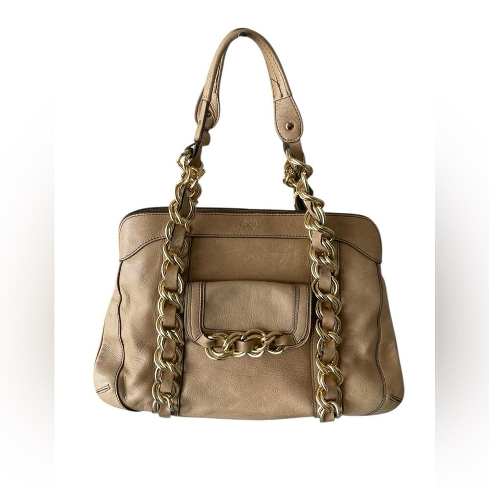 Anya Hindmarch Handbag Leather Brown With Chain Women's